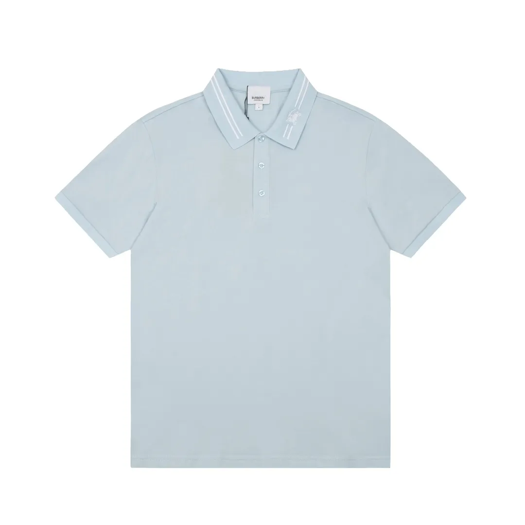 Burberry/ New Arrival Polo ！ ， polo ，Classic ， Versatile ， ， ！， ， Breathable， ， ， ， ， Premium ！M-3XL :Light Blue